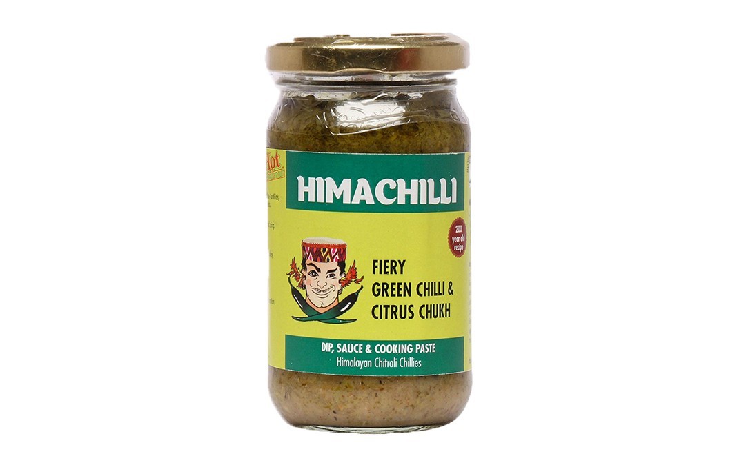 Himachilli Fiery Green Chilli & Citrus Chukh    Glass Jar  200 grams